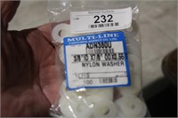 2 PKGS (100EA) NYLON WASHERS