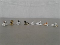 (8) Mini Porcelain 1" Puppies