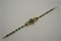 9ct Emerald Bracelet