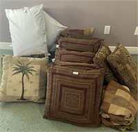 Large Lot of Decorative Pillows