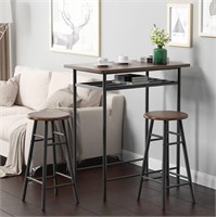 SOGES BAR TABLE W/ 2 BAR STOOLS