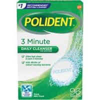 Polident 3 Minute Daily Denture Cleaner 96