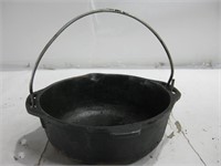 8" Diameter Cast Iron USA Pot W/Handle No Lid
