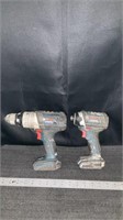 Bosch cordless drill, impact driver, both no