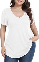 (S - white) BELAROI Womens Plus Size Tunic Tops