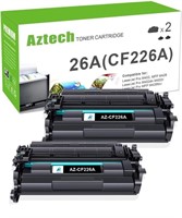 New, Aztech 26A CF226A Toner Cartridge 2 Pack