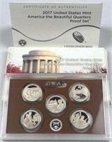 2017 US Mint America the Beautiful Proof Quarters