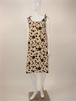 Black & White 1960s Polka Dot Paper Dress