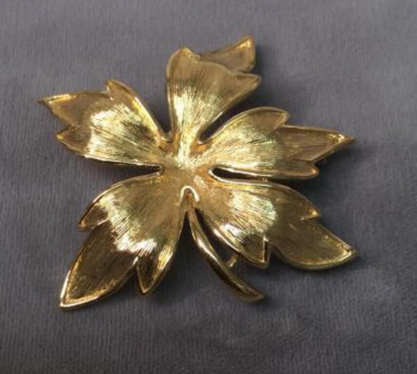 VTG Monet Goldtone Brooch