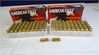 (2) American Eagle 40 S&W  Pistol Cartridges