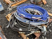 Pallet of Hydraulic Hoses w/ Fittings