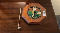 Golf Clock and Letter Opener
