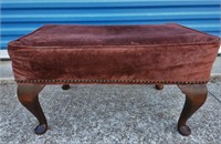 UPHOLSTERED FOOT STOOL