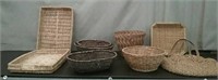 Box-Baskets, Assorted Styles & Woven Hand Bag