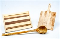 Wowza! Wooden Cutting Boards & Gourd Dipper
