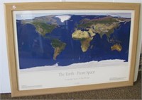 Framed GeoSphere Image print of the Earth From