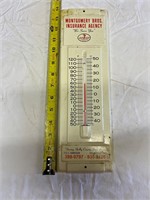 Montgomery Bros Ins. Shelbyville, Ind Thermometer