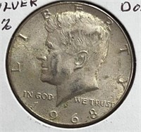 1968D Kennedy 40% Silver