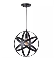 Home Decorators Collection Orbit 1-Light Black