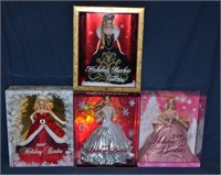 4 Barbie dolls in original boxes: 2006, '07, '08,