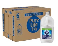 Pure Life Distilled Water, Case Of 6 Bottles