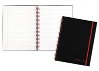16x Black N' Red Twin Wire Poly Cover Notebooks