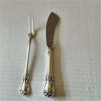 2 Towle Sterling pieces (blade stainless)
