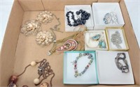JEWLERY LOT-  NECKLACES AND BRACLETS