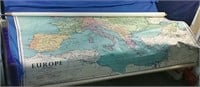 Map of Europe 1958 school Map, in good shape  75"