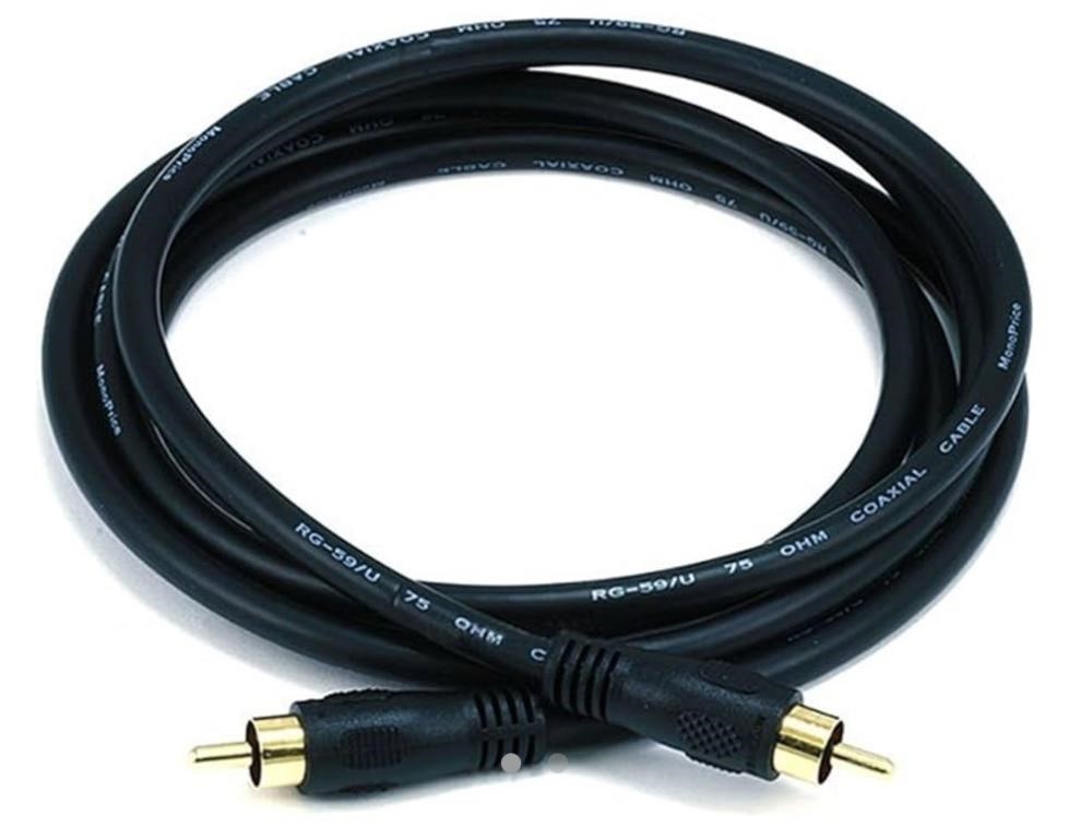 Monoprice Audio/Video Coaxial Cable - 6 Feet