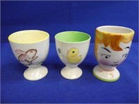 (3) Porcelain Egg Cups