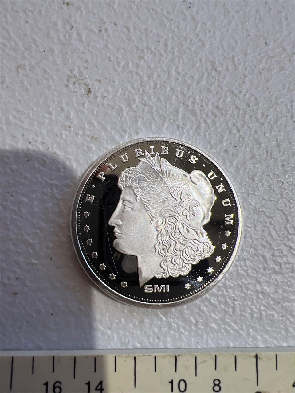 Sunshine mint 1 ounce silver Morgan design