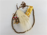 Misc. goods: miniature sled, bear fur key ring, mi