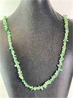 34" Green Adventurine Stone Necklace 58 Grams