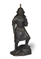Japanese Bronze Samurai Figure
