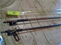 2 fiddle bows