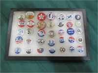 Political button collection