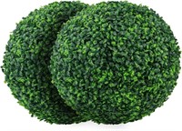 $48  18.9 Topiary Balls 2 PCS, Faux Boxwood Decor