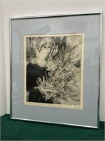 Kay Reed Sgd /Numbered etching- $ to Food pantry