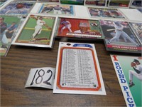 Stack of Mixed Trading Cards Fleer & Score