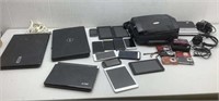 * Lot of electronics computers  DVD player Phones