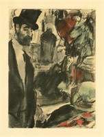 Edgar Degas monotype "Famille Cardinal"