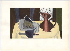 Georges Braque pochoir "Nature morte avec entonnoi