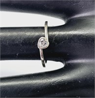 Pandora Sterling Silver Crystal Heart Ring
