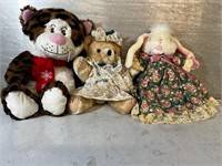 Vintage plush stuffed animals
