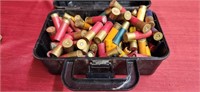 Miscellaneous shot gun shells in caseguard case,