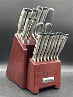 Knife Block Set Oneida 18 Piece Stainless Steel