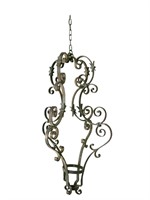 French Tall Iron Scroll Fixture