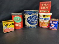 Assortment of Vintage tins