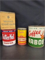 Assortment of Vintage tins